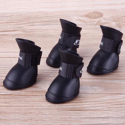 4Pcs Pet WaterProof Rainshoe Anti-slip Rubber Boot for Small Medium Large Dogs Cats Outdoor Shoe Dog Ankle Boots Pet Accessories