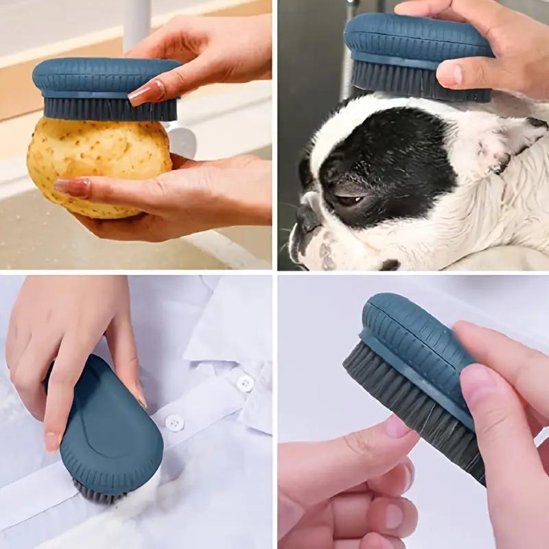 1 STÜCK Nagelreinigung Nagelbürste Haushaltswäschebürste Reinigungsbürste Weiche Borsten Schuhbürste Schuhputzwerkzeug Multifunktionale Bürste