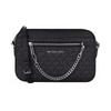 Jet Set Vintage Logo Print Commuter Zipper PVC And Leather Camera Bag Crossbody Bag Women Bags Black 35S1STTC9B-BLACK