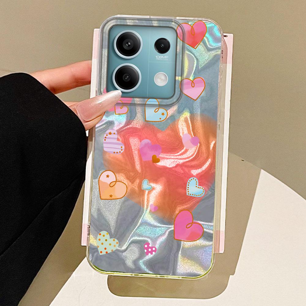 

Чехол для телефона с леопардовым принтом в виде сердца и водной текстурой для Xiaomi Mi 13T 14T Pro 11 Lite NE 5G, парный чехол, силиконовая задняя крышка Xiaomi 13T Pro белый