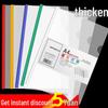 A4 Thickened Transparent Lever Arch File Folder - Multilayer Document Holder for Test Papers