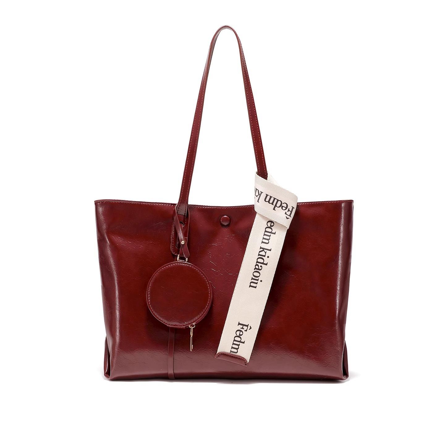 

Сумка-тоут большой вместимости для поездок на работу, Красная сумка, Сумка под мышкой, Для ежедневного использования, Свадебная сумка, Сумка невесты