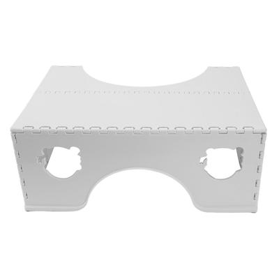 Sgabello Pieghevole per WC per Adulti Portatile Accovacciato Sgabello Poggiapiedi per Feci Bagno Antiscivolo WC