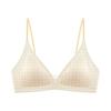 Girl Floral French Triangle Cup Underwear B Smooth Mesh Big Chest Small Non-empty Cup Anti-sagging Bra Women