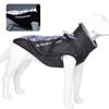 Reflective Warm Large Dog Winter Jacket Windproof Waterproof Fleece Collar Cotton Coat with Leash Hole Pet Outdoor Clothes