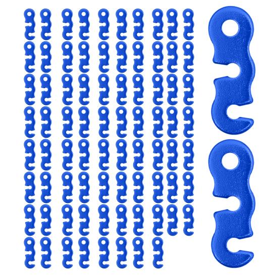 20/48/80/100Pcs Aluminum Alloy Guyline Cord Adjuster Tent Tensioner Heavy Duty Outdoor Camping Hiking Backpacking Tent Wind Rope Buckle