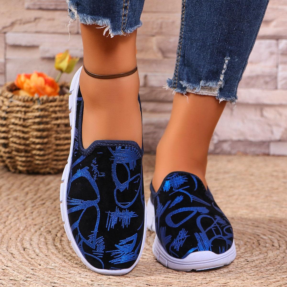 

Женские свободные спортивные повседневные туфли на плоской подошве - Дышащие, мягкие, эластичные, с амортизацией, удобные дышащие туфли для ходьбы, надеваемые одним движением 43