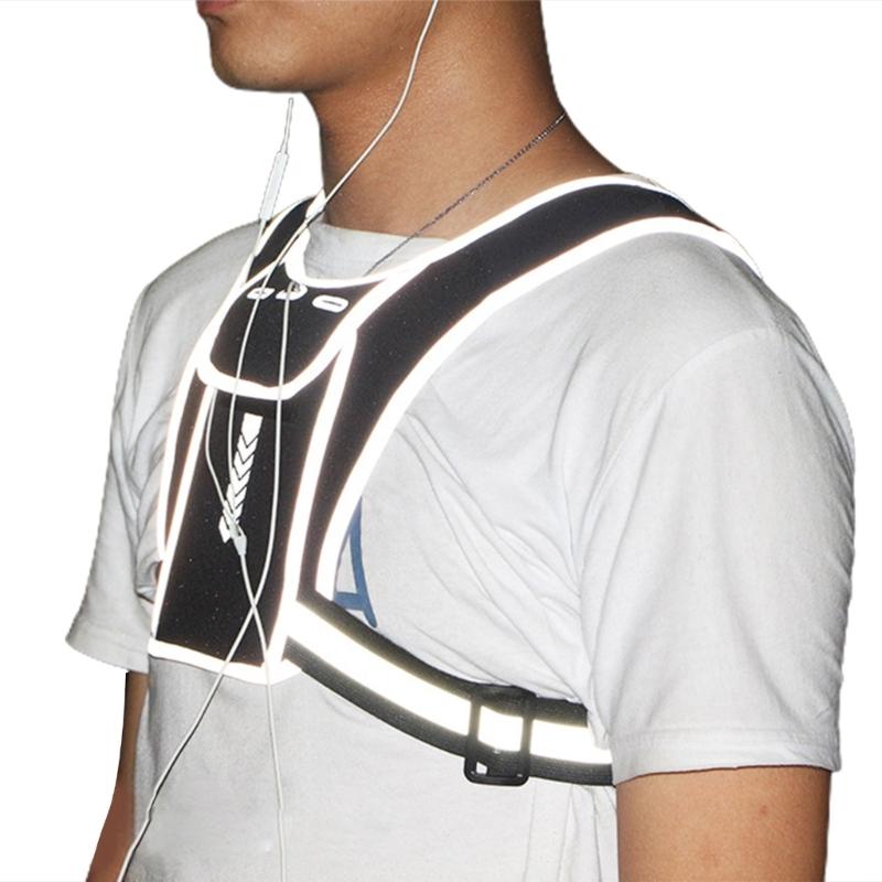 Adjustable Running Vest Phone Holder Breathable Lightweight Running Chest Pack