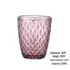 Embossed Glass Tumbler: Versatile Cup for Mouthwash, Juice, Milk, or Beer