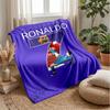 Cristiano Ronaldo Theme Blanket Soft Flannel Blanket Plush Throw Blanket Cozy Sofa Bed Blanket for Home Decor