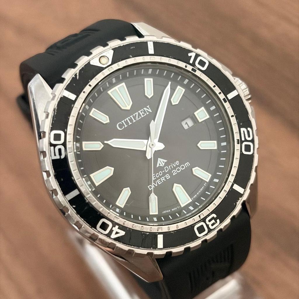 Used CITIZEN PROMASTER BN0190-82E Eco Drive Diver 200m Promaster Citizen Solar Men's