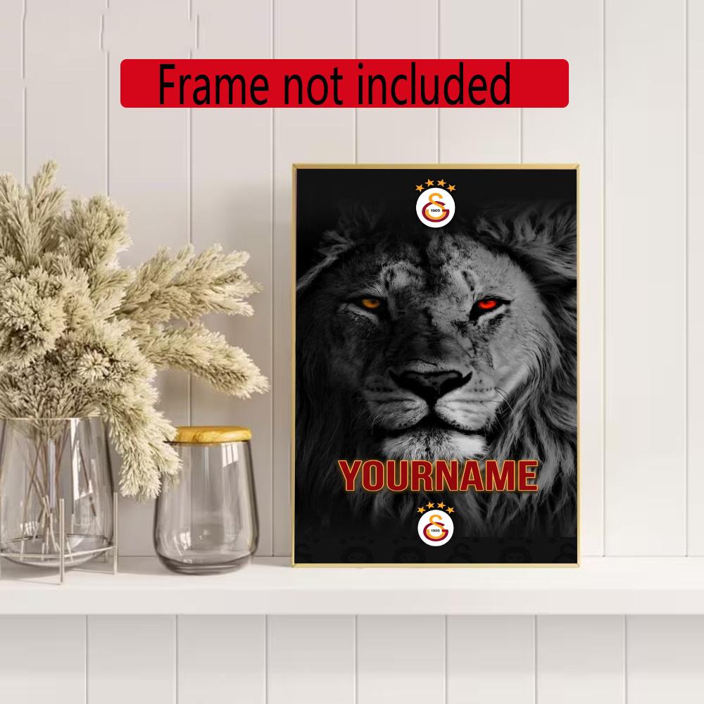 Galatasaray Personalized Text Diamond Painting Round Diamond Mosaic Rhinestones Diamond Embroidery Craft Kit Wall Decor Without Frame