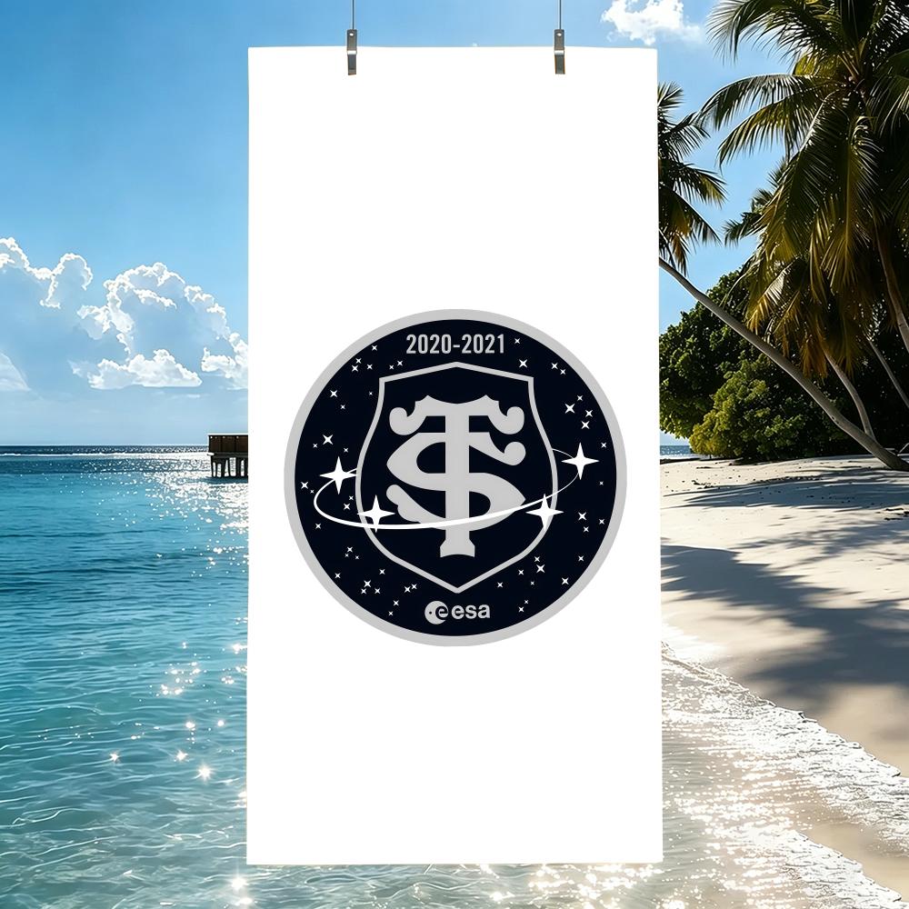 Asciugamano S-Stade Toulousain Asciugamano da spiaggia in microfibra, ad asciugatura rapida, senza sabbia, fibra ultrafine, super morbido.