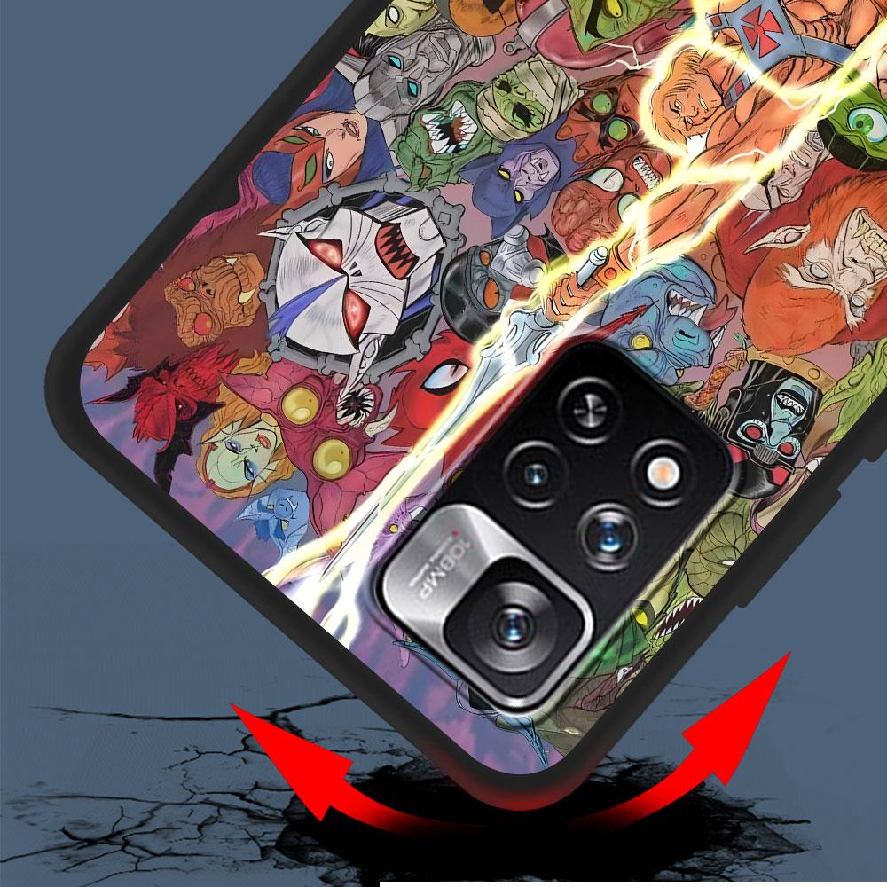 Anime Masters of the Universe Revolution Case for Xiaomi Redmi Note 8 10 10S 11 9 11S 7 12 Pro Plus 12S 9S 8T 11E Pro Soft Cover