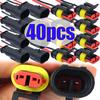 Car Waterproof Connector 2-pin Auto Motorcycle Scooter Marine Waterproof Male Female Electrical Connector Plugs with Wire