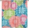 Colorful Floral Curtains Dahlia Flower Window Treatments Living Room Bedroom Kitchen Bohemian Light Blocking Made Of Polyester Sitting Treatment