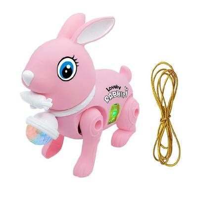 Singing Rabbit Toy Lovely Christmas Musical Toy Ornament Household Office Ornaments Decorative Rabbit Doll