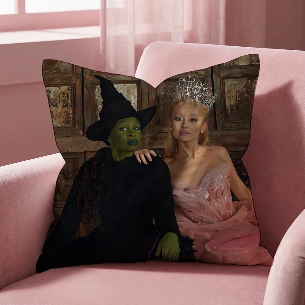 Movie W-Wickeds Cushion Cover Multi-Scene Pillow Cover for Home & Car - Reversible, Soft & Durable for Daily Use