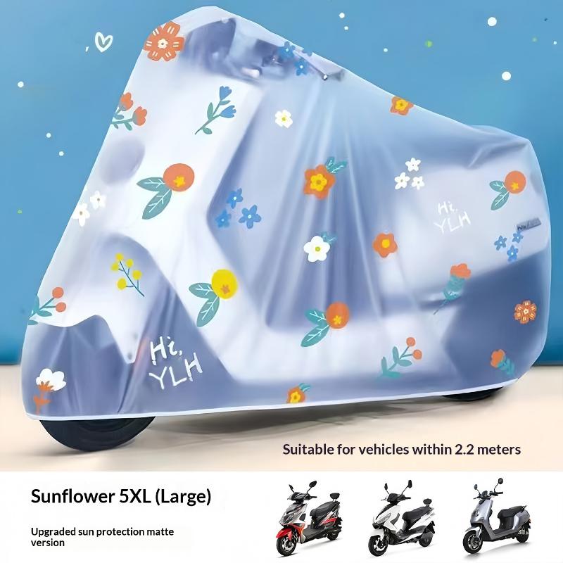 Motorcycle Waterproof Cover Universal Outdoor Protection Dust Motor Rain Cover Sunshade Dustproof Uv Electric Bicycle Protective