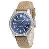 Khaki Field Titanium Leather Strap Blue Dial Automatic H70545540 100M Men's Watch