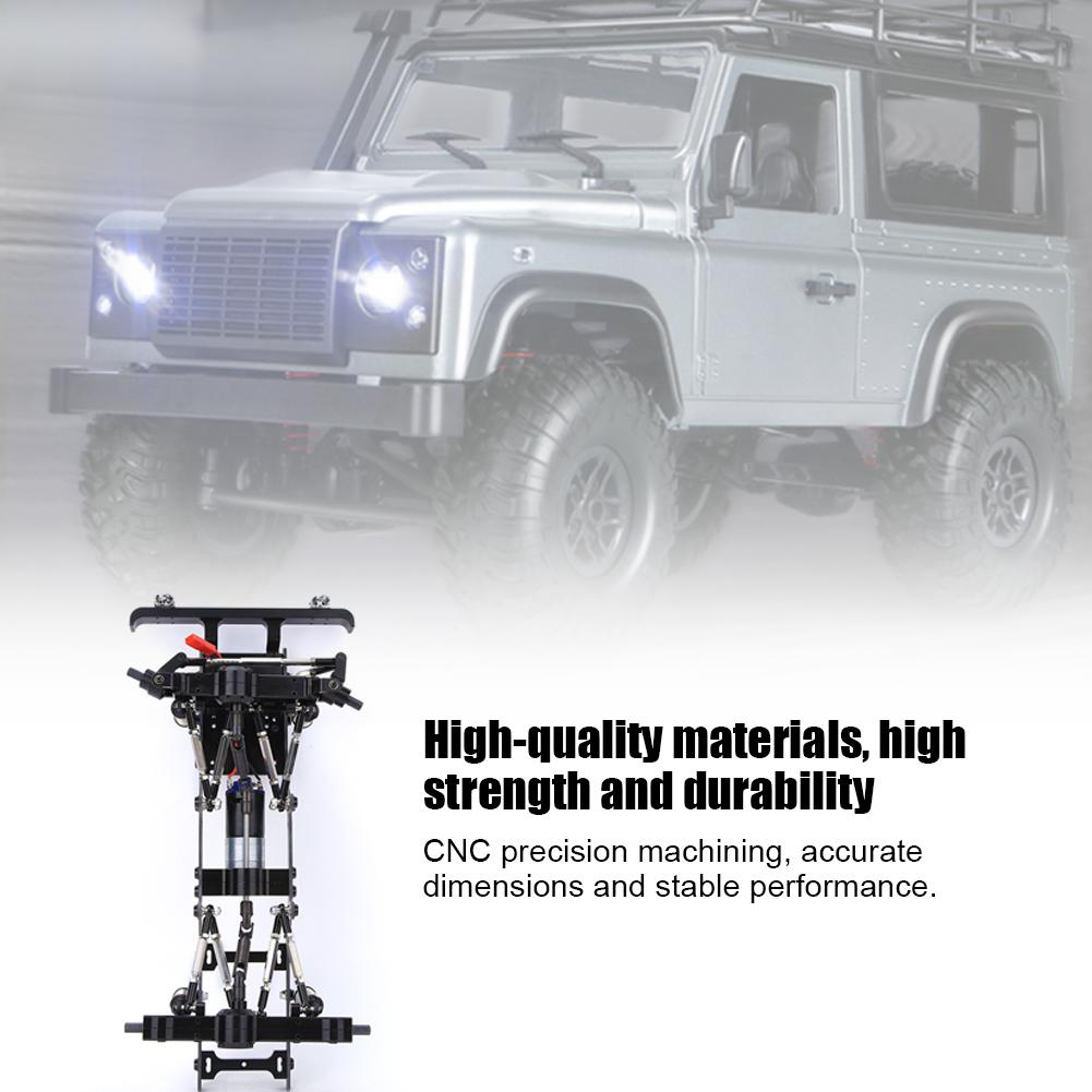 Metal RC Car Body Chassis Frame Kit Fits for MN D90 1 12 Climbing Car(Black S MN 90BL )
