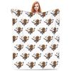 SHORESY Sudbury Bulldogs Logo Blanket Soft Warm Flannel Throw Blanket Bedspread for Bed Living room Picnic Travel Home Sofa
