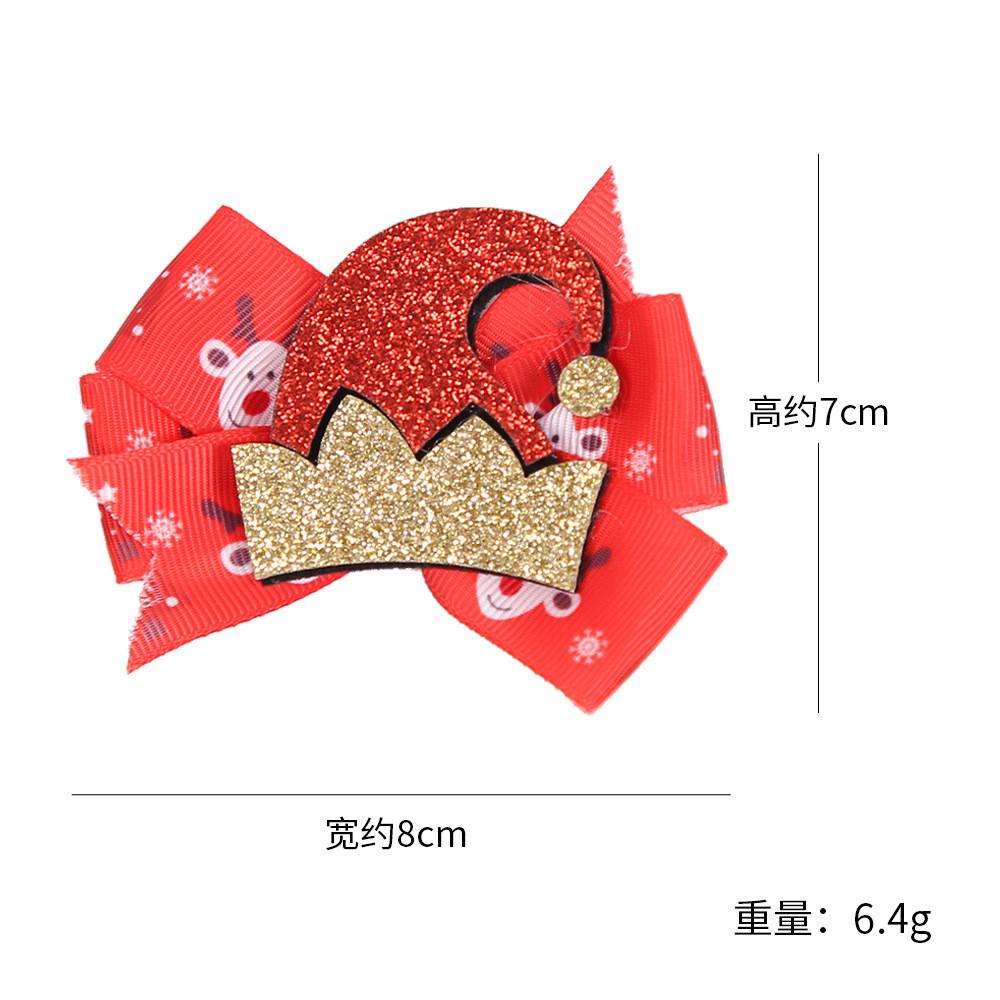 Adorable Hair Christmas Clips For Girls Featuring Sparkling Reindeer Antlers And Cheerful Designs