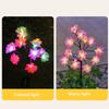 Creative Plug-in Flower Solar Floor Lamp Waterproof Simulated Landscape Lawn Lamp LED Colored Light Garden Lights Wedding