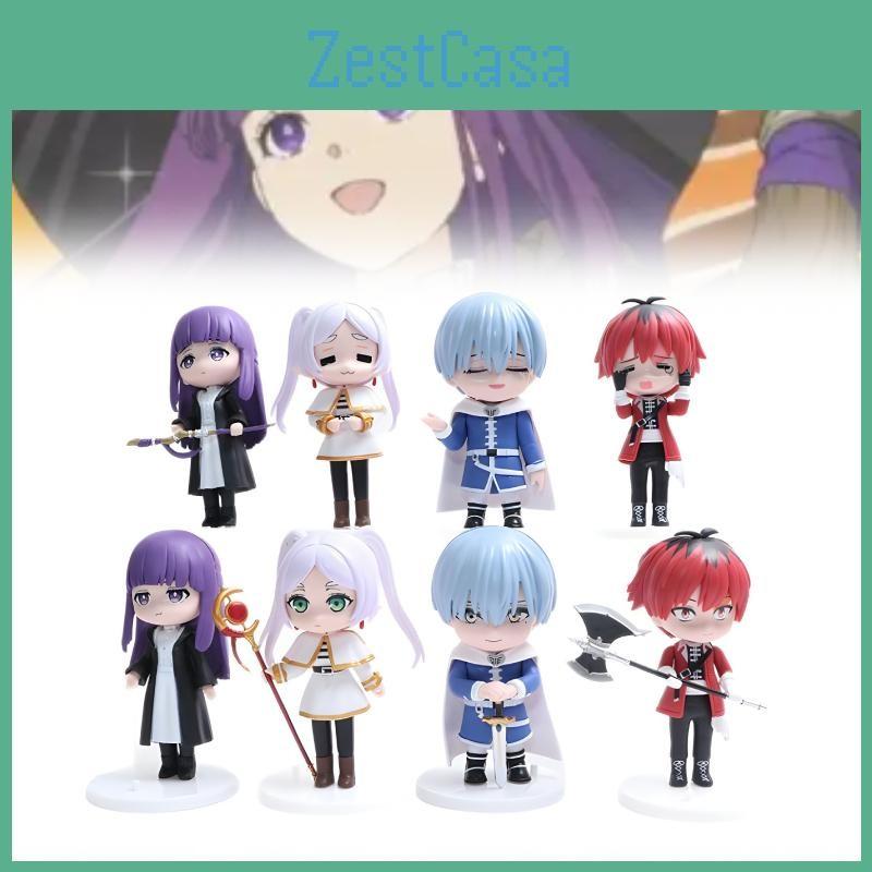 8pcs Beyond Frieren Journeys End Fern Stark Action Figure Anime Doll Display