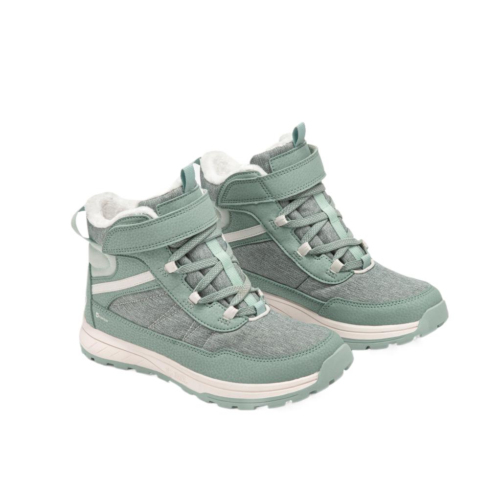 DECATHLON SH500 Slip Resistant Slip Resistant Kids' Snow Boots Cyan Jade Children Aged 3 7 Years Old 8913813