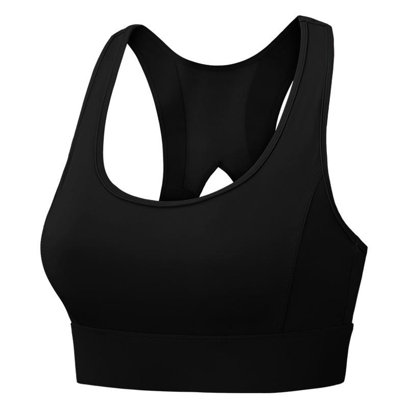 Plus Size Hollow Out Beautiful Back High Shockproof Sports Bra For Women Running Fitness