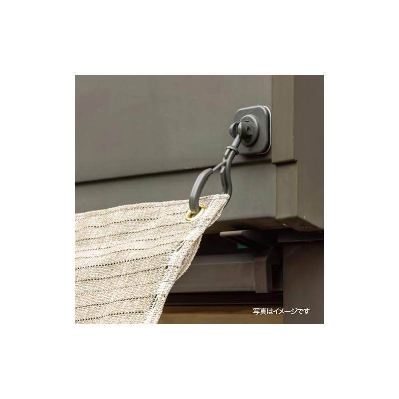 Takasho Sunshade Mounting Hardware, Magnetic Hooks (Set of 2), Bronze, for Metal Shades, Magnetic Fasteners, 2kg Load Capacity, Neodymium Magnets,