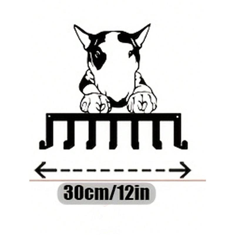 

Wall Hook Bull Dog Metal Coat Key Hat Rack Animal Decor Entryway Rustic Gift