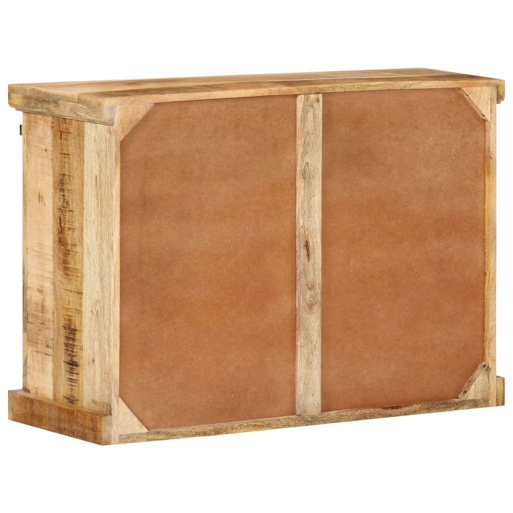 Sideboard 80x30x55 cm Solid Rough Mango Wood