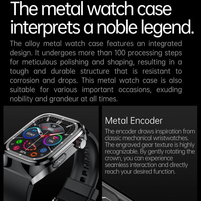 2025 New Smart Watch ECG+PPG Organs Viscera Monitor Clock Men Blood Lipids Uric Acid BP Sport Call Smartwatch for Samsung Galaxy