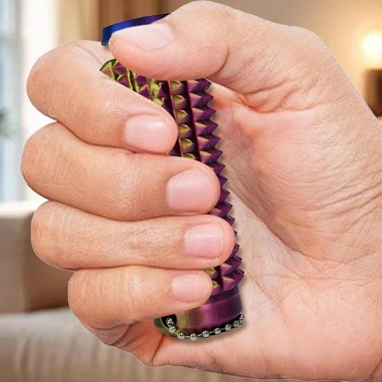 Klíčenka Spike Grip Úleva od úzkosti Tichá fidget hračka s unikátním tvarem bubnu Senzorická klíčenka pro úlevu od stresu