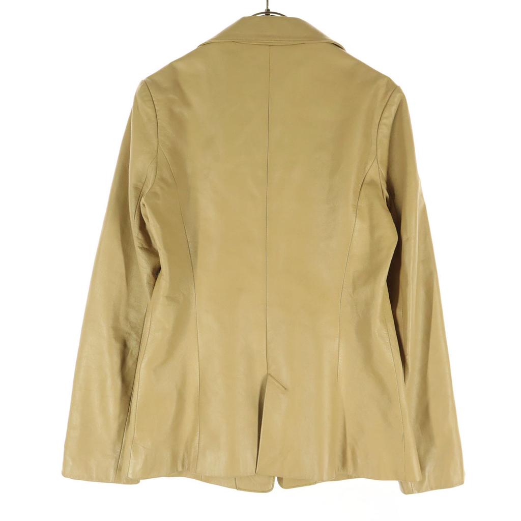 LAUTREAMONT Long sleeve Sheep leather leather jacket M beige Women Used
