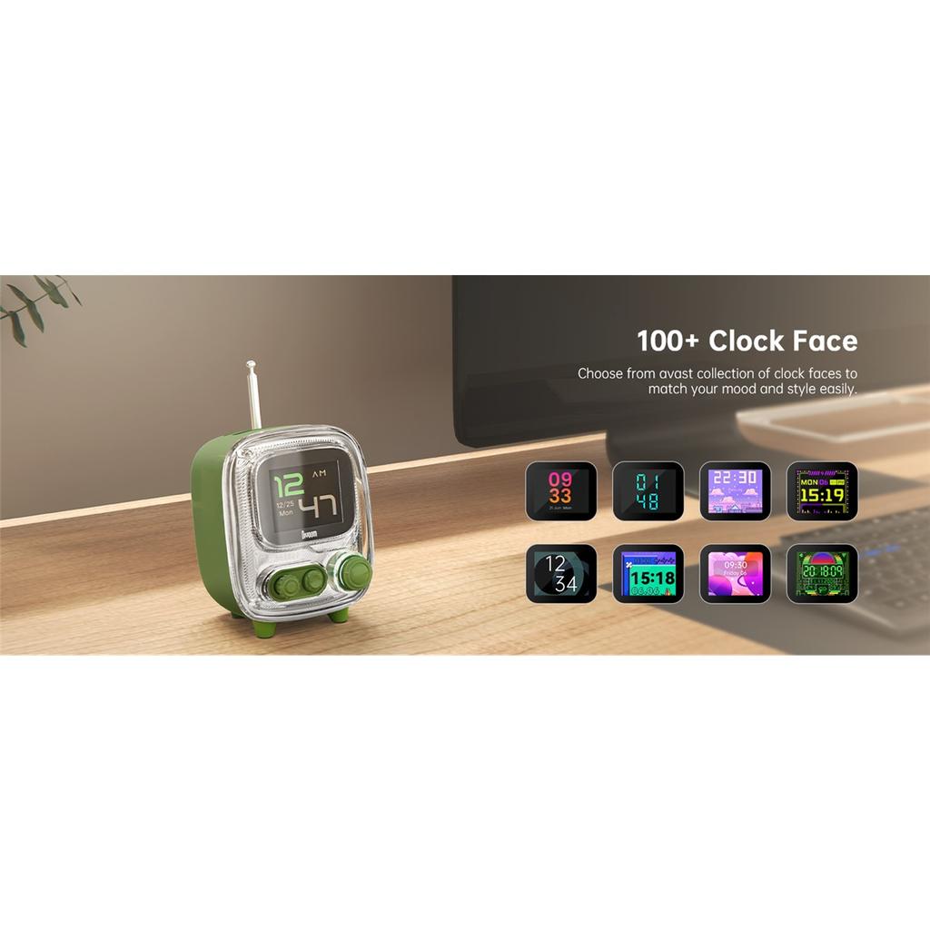 Divoom T-tiivoo-2 Mini Retro Bluetooth Portable Radios AM FM Vintage Sleep Aid Bluetooth Speaker High Quality Subwoofer