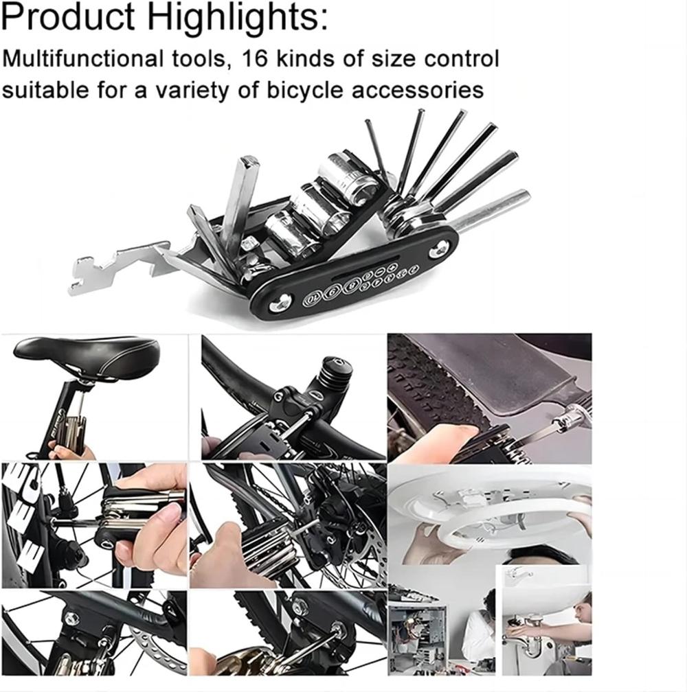 Universal Bike Repair Combination Tools Portable Outdoor Travel Cycling Repair Kit