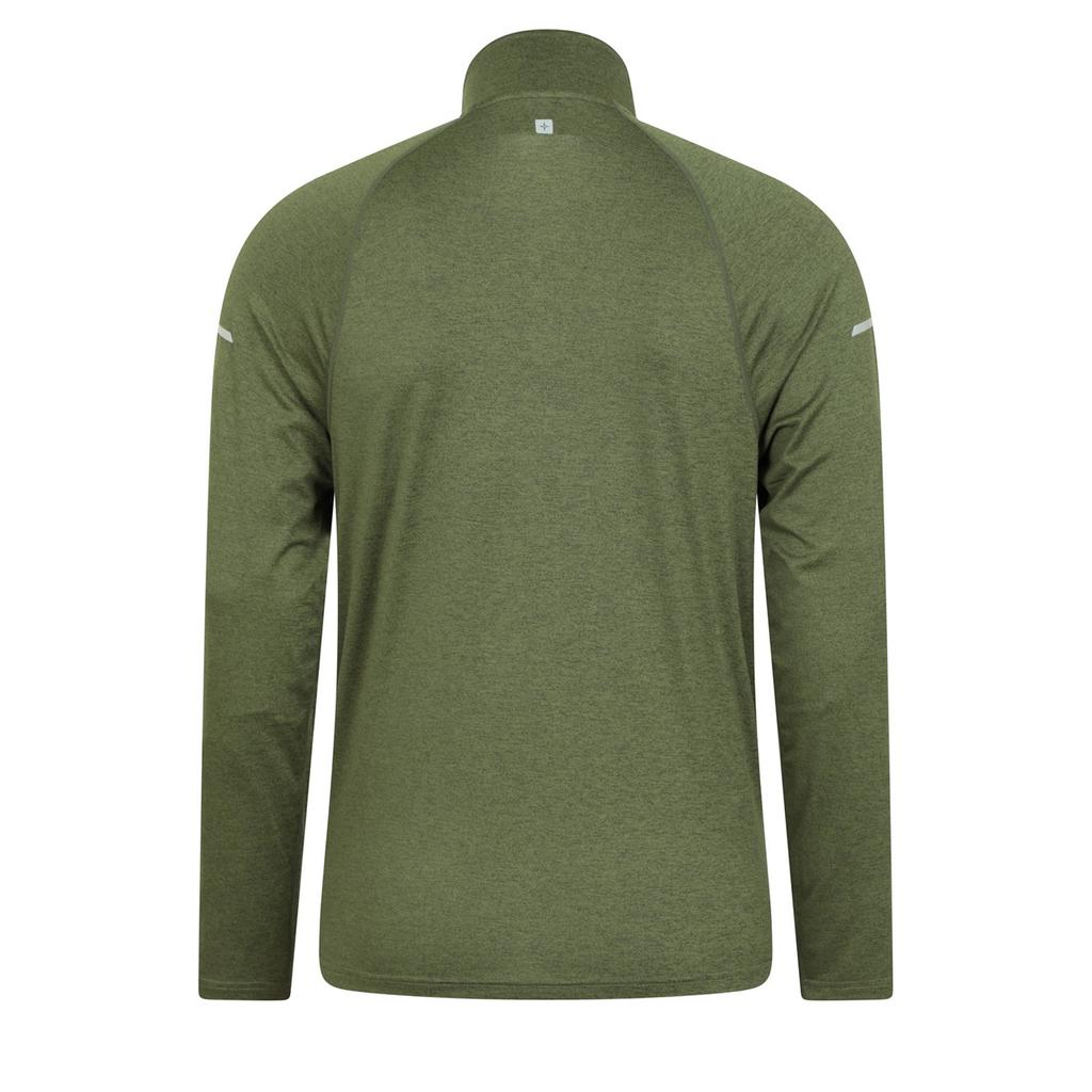 Mountain Warehouse Mens Echo Melange Recycled Half Zip Midlayer