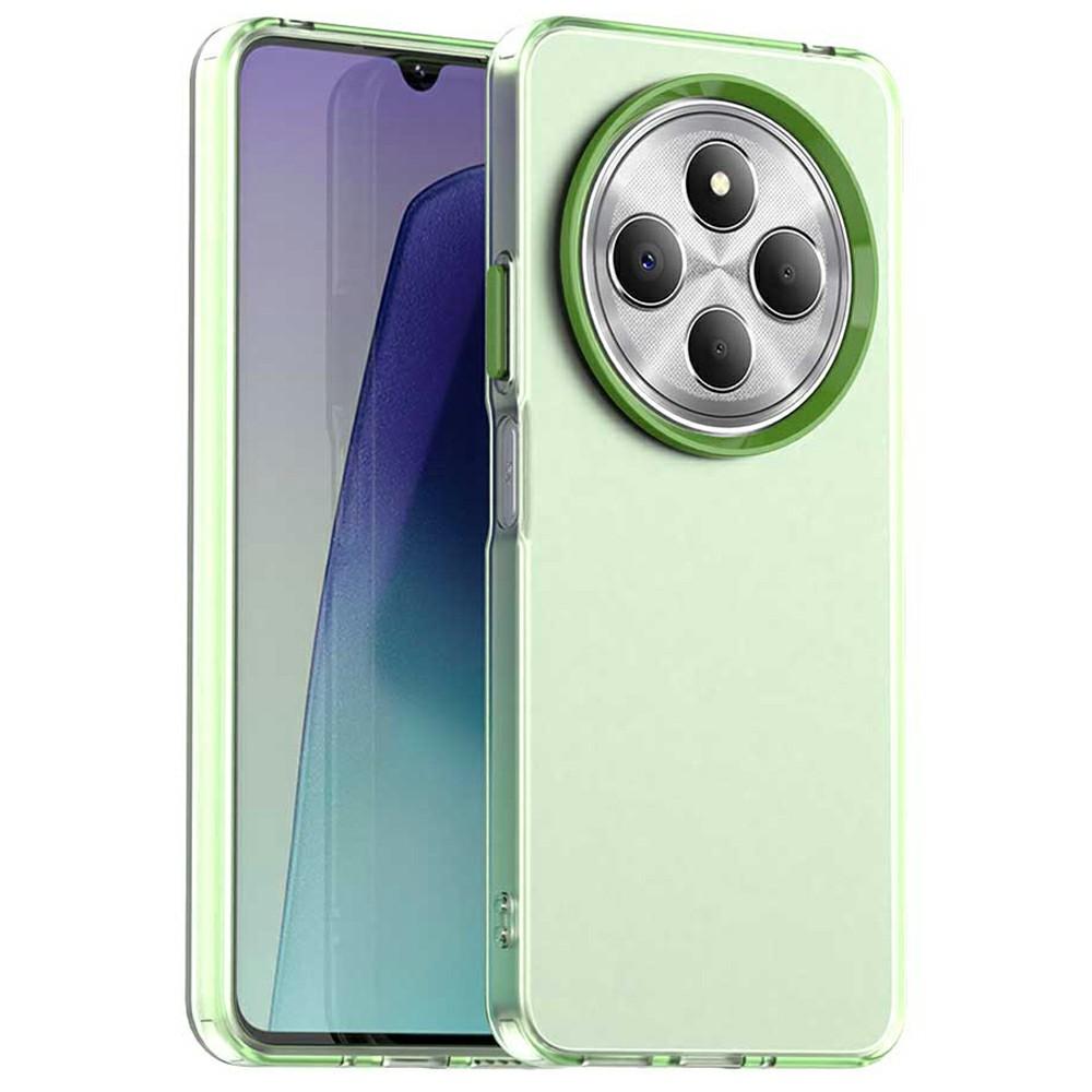 

Phone Case for Xiaomi Poco C75 4G/Redmi 14C 4G/14R 5G/A3 Pro 4G/A4 5G PC+TPU+PET Matte Back Cover Green