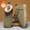 Snow boots winter velvet thickened warm bread shoes integrated fur sub-zero cotton shoes