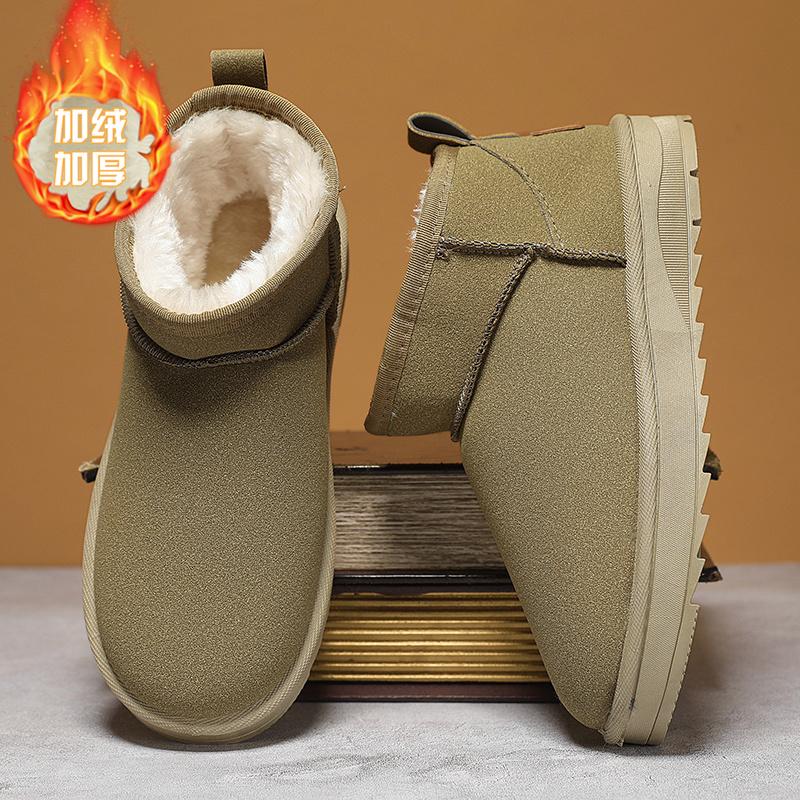 Snow boots winter velvet thickened warm bread shoes integrated fur sub-zero cotton shoes