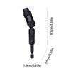 Electric Drill Magnetic Screwdriver Bit Holder Multi-Angle Screwdriver Accessories Portable Reversing Extension Rod 1/4in