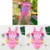 Einhorn Kinder Badeanzug Für Mädchen Mit Rüschenbesatz Polyester Für Wasseraktivitäten