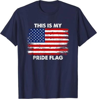 Dies ist meine Pride Flag USA Amerikanisches 4. Juli Patriotisches Geschenk Unisex T-Shirt