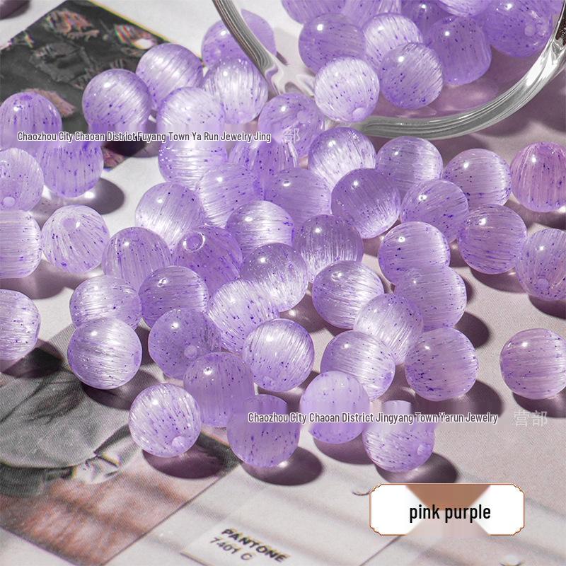 8mm Frosted Macaron Cat's Eye Glass Beads for DIY Jewelry Making