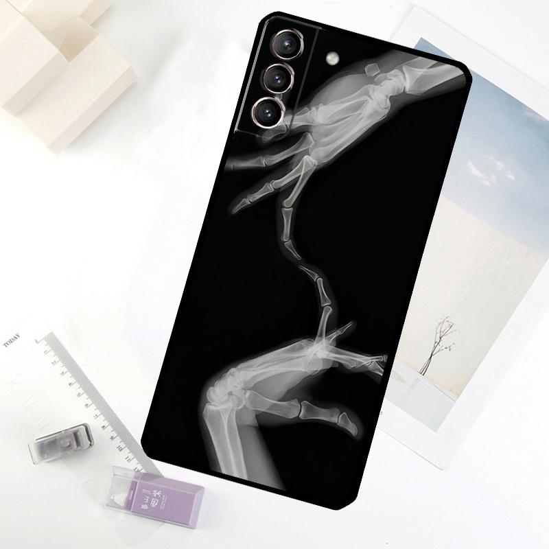 Xray Art Aesthetic Skull Phone Case For Samsung Galaxy S25 S26 Ultra S20 S21 S22 S23 S24 Ultra S10 Plus S25 FE Cover
