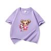 Kids Cotton T Shirt Cute Girl With Unicorn Print Crew Neck Short Sleeve Tee Casual Boys Girls Summer Tops