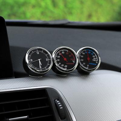 Auto-Innenraum Mini Quarzuhr Uhr Hygrometer Thermometer Dashboard Ornament